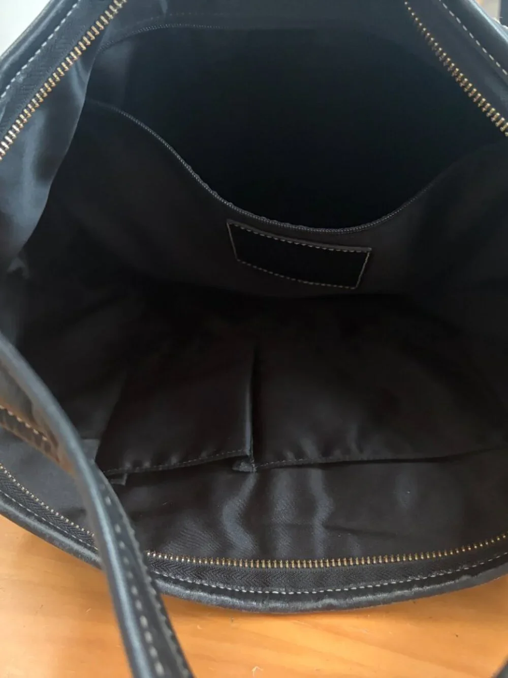 Coach Legacy Ergo XL Tote 10744 Black Leather Turnlock Shoulder Bag